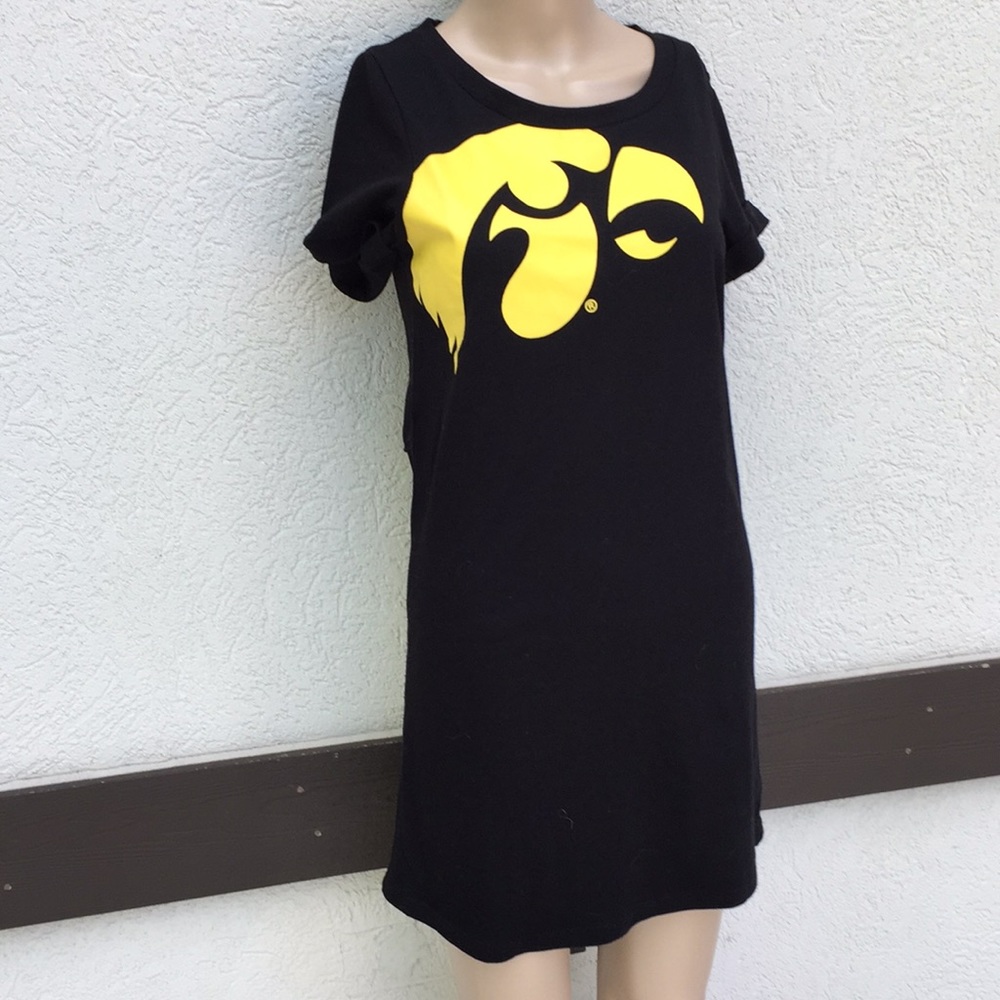 University of Iowa T-shirt dress small black